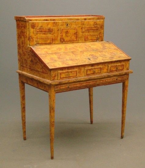 19th c. Continental painted desk.