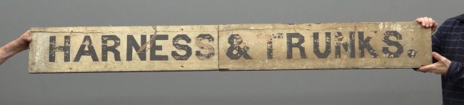 19th c. trade sign ''Harness &