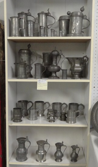 Lot 31 pcs. various early pewter