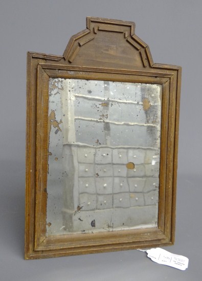 18th c Courting mirror 10 1 2  16216d