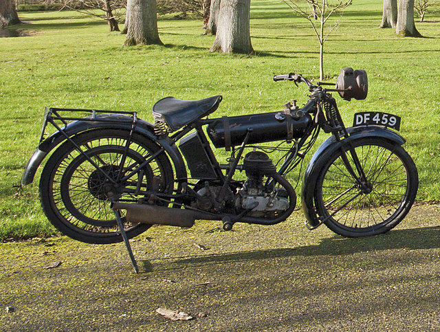 A 1926 BSA 250cc motorycle registration