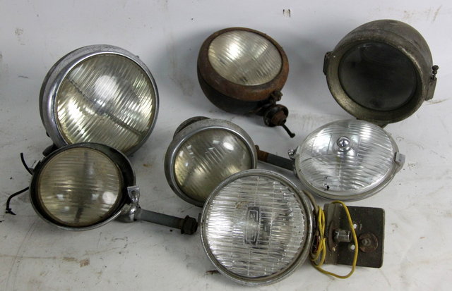 A Vauxhall headlamp and various