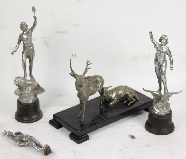 A chrome plated Spelter figurative 162206