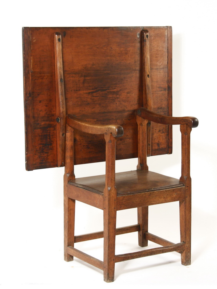 CHAIR TABLE - 18th c. tilt top