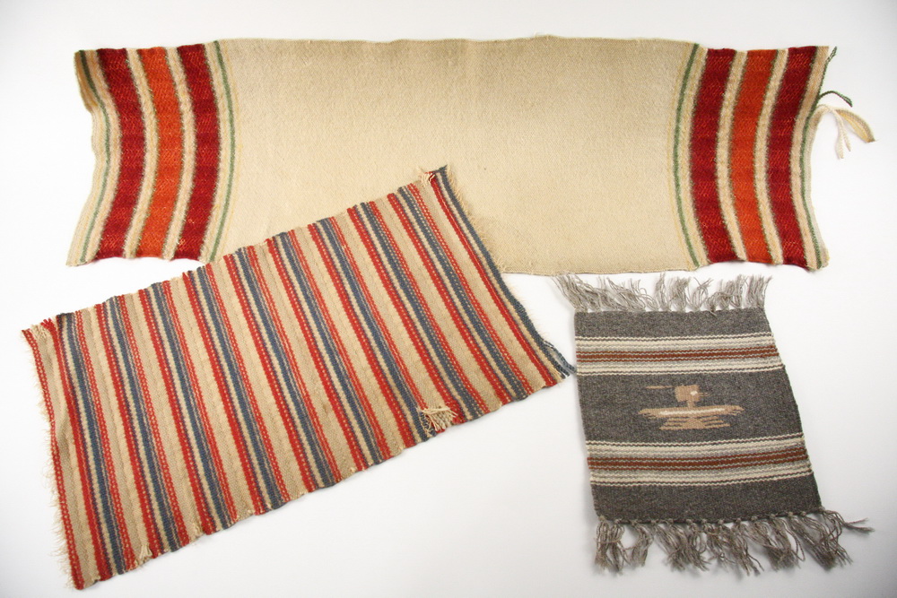  3 NATIVE AMERICAN WOVEN CLOTH 162b09