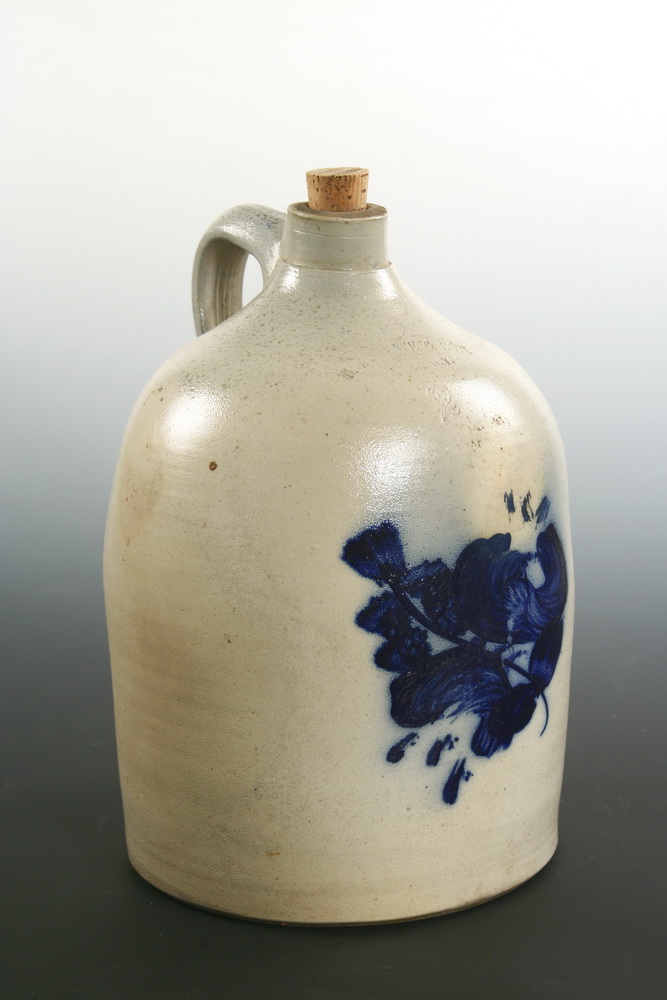 STONEWARE - Two Gallon Jug with blue