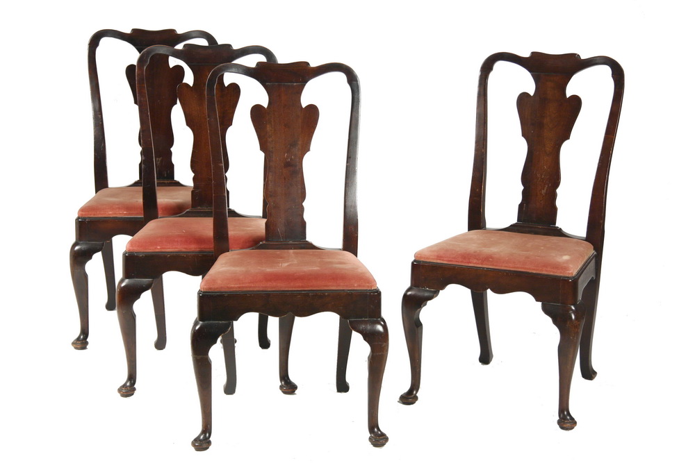 DINING CHAIRS - Set (8) Queen Anne Style
