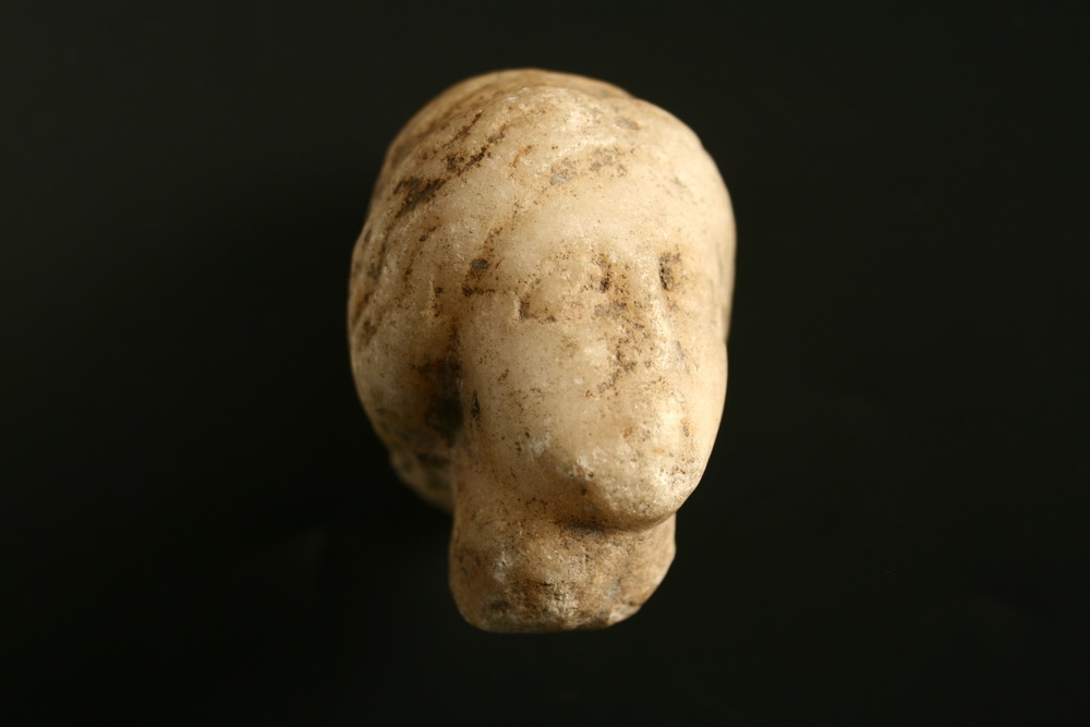 SCULPTURE - Roman marble head of