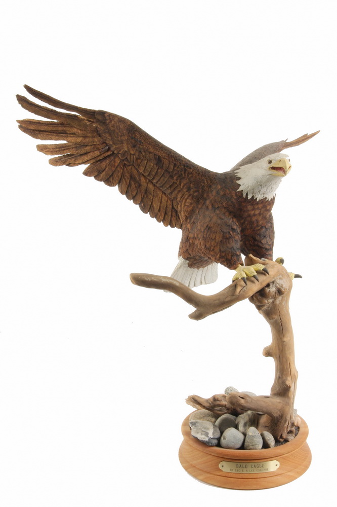 WILDLIFE SCULPTURE Carved and 162bb9