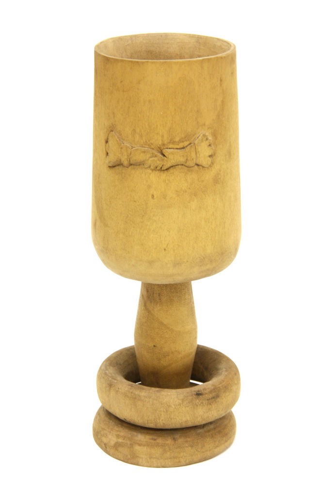 TREENWARE GOBLET - Hand carved 20th