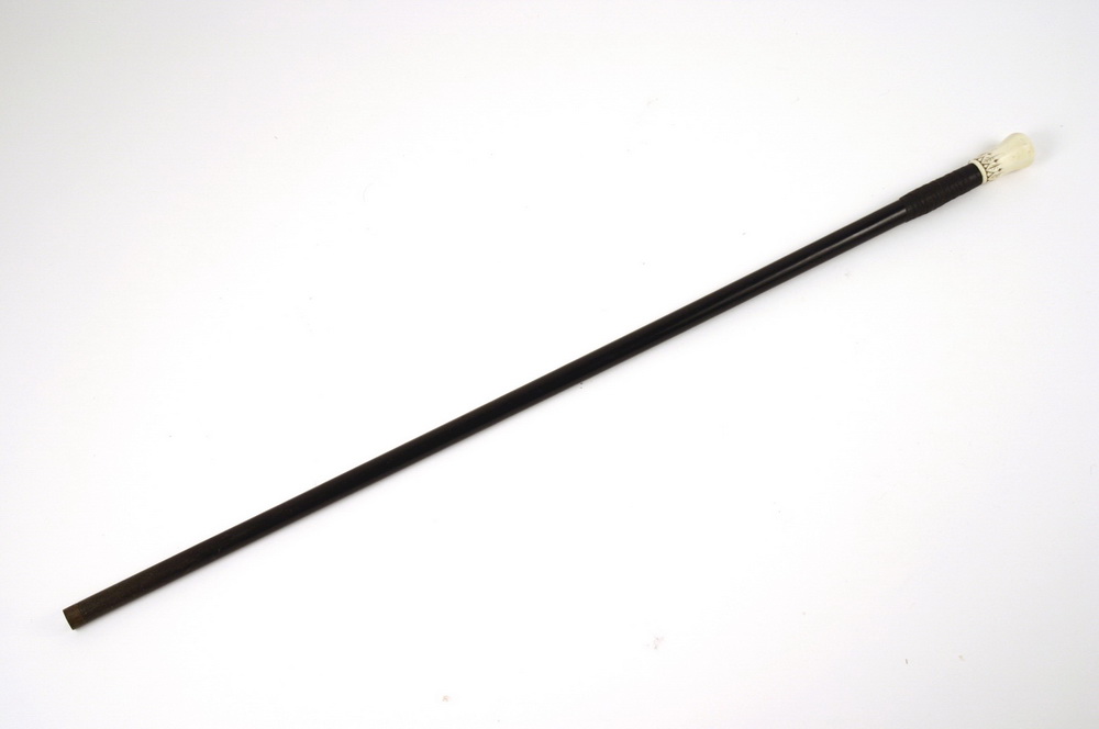 SWORD CANE - 19th c. ebony cane