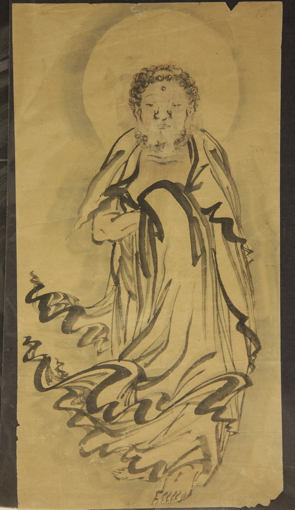 JAPANESE INK DRAWING - Early Portrait