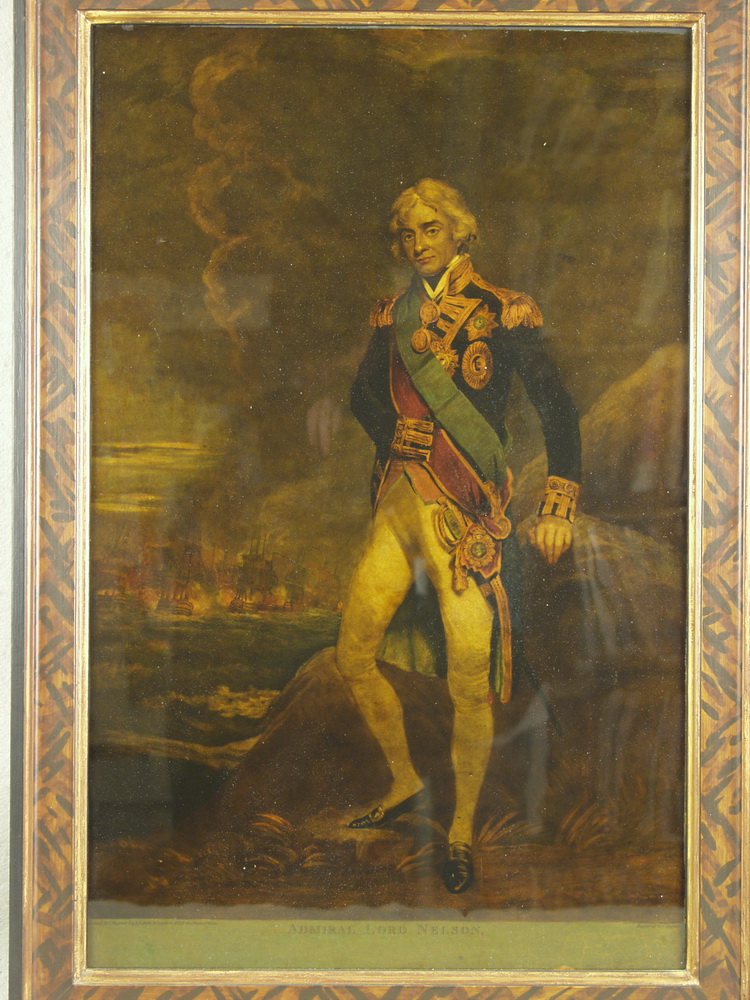 ENGRAVING - Admiral Lord Nelson painted