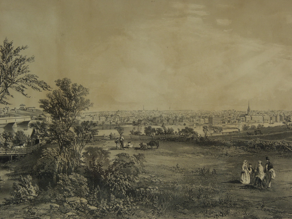 LITHO - 'Haverhill Mass from Bradford'