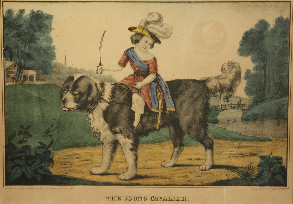 HAND COLORED LITHOGRAPH - Captioned