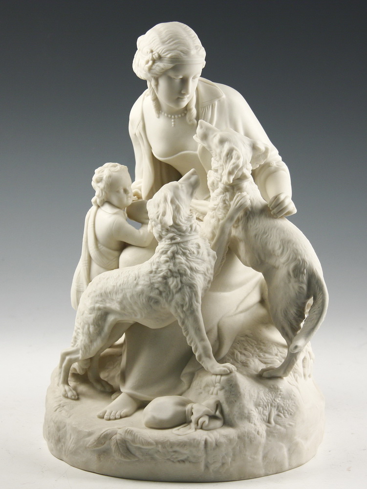 PARIANWARE FIGURAL GROUP Seated 162cff