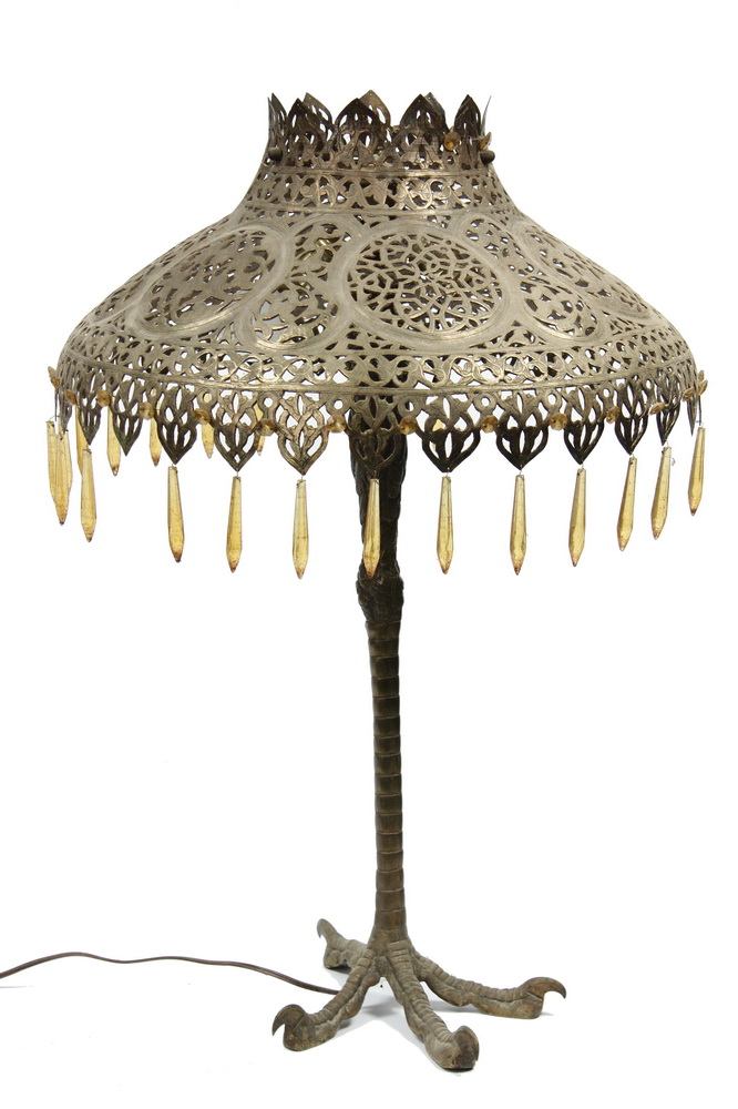 CAST BRASS CONTINENTAL INDIAN LAMP -