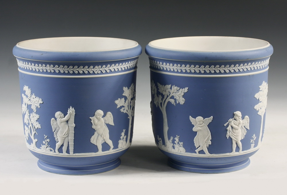 PAIR WEDGWOOD JARDINIERES Pair 162d2d