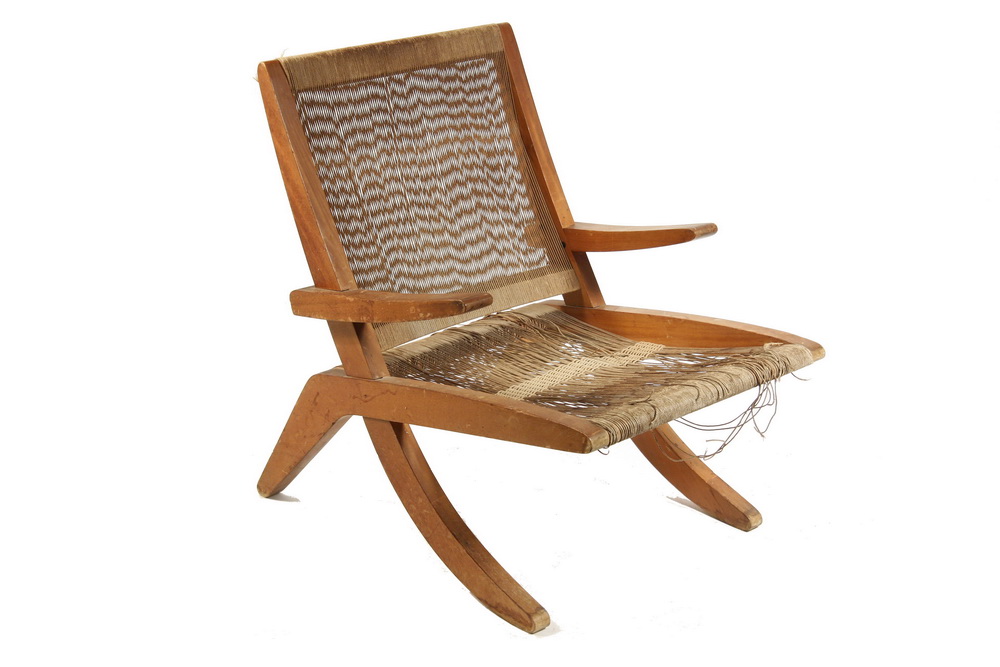 ARMCHAIR Ca 1950s redwood and 162d93