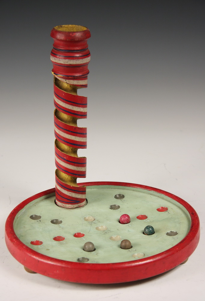 MARBLE GAME Late 19th c Painted 162d9b