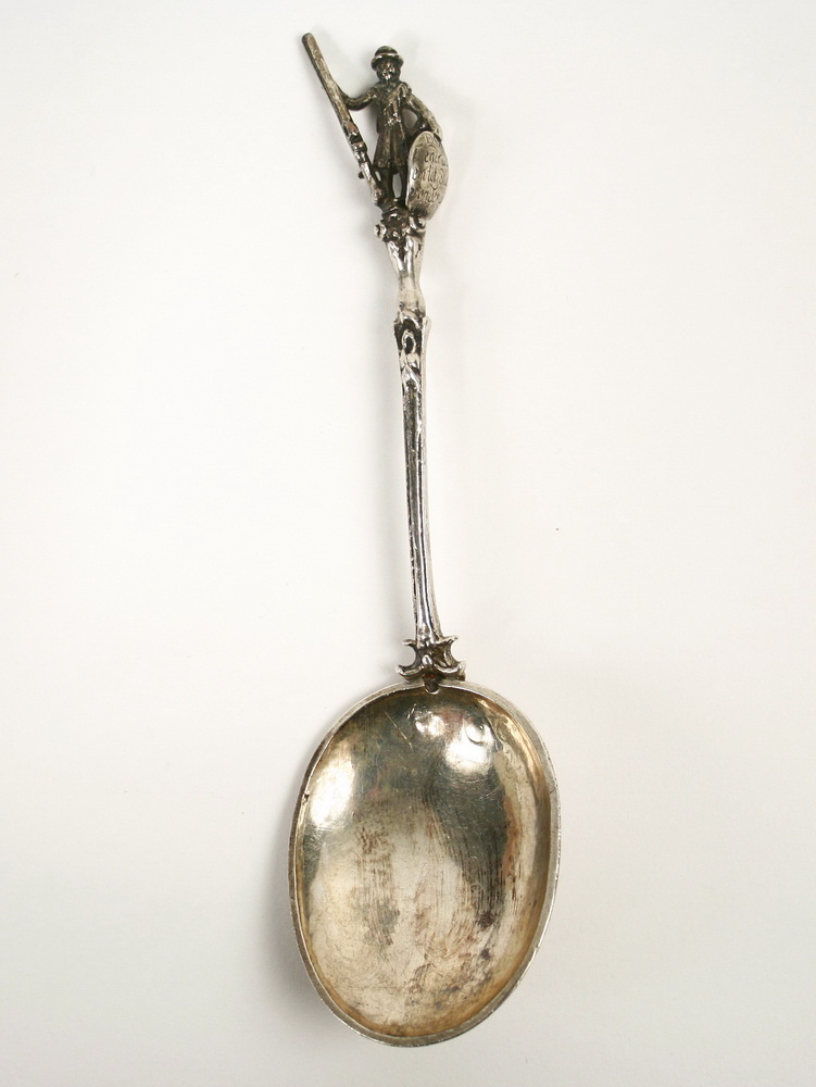 GERMAN SILVER WEDDING SPOON - 17th