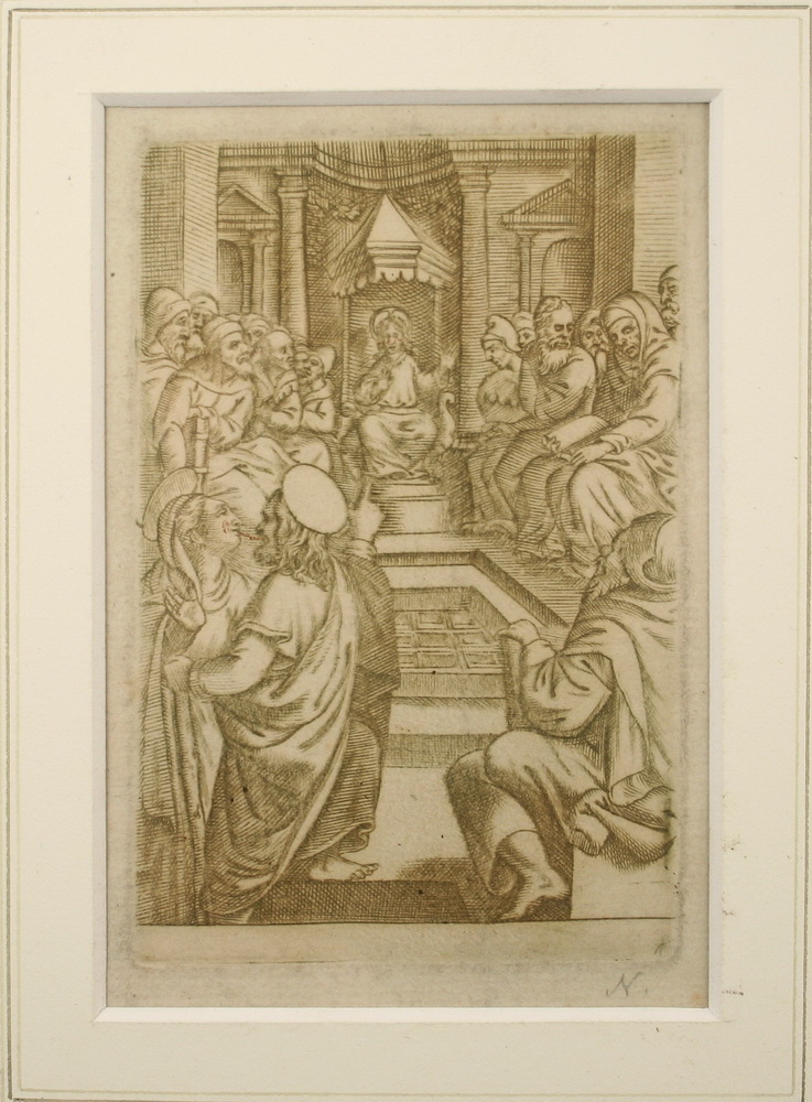 COPPERPLATE ENGRAVING - Depicting