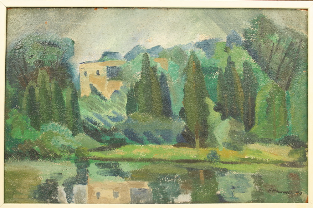 OOB French landscape with building 162e03