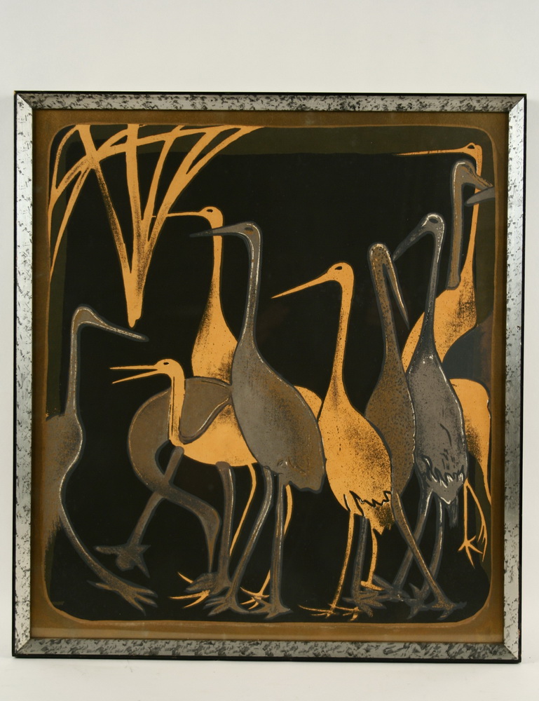 SERIGRAPH - Contemporary design of storks
