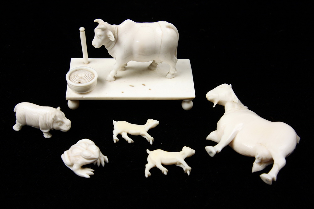 (6) IVORY MINIATURES - All of Asian