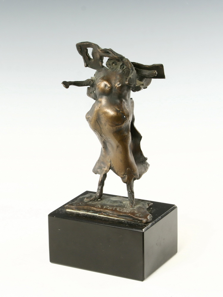 SCULPTURE - Abstract figural bronze