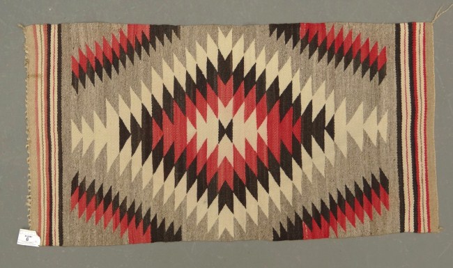 Indian blanket. 23 x 43 1/2.