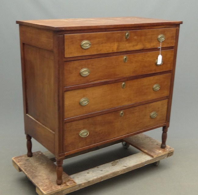 19th c. Penna. four drawer chest with