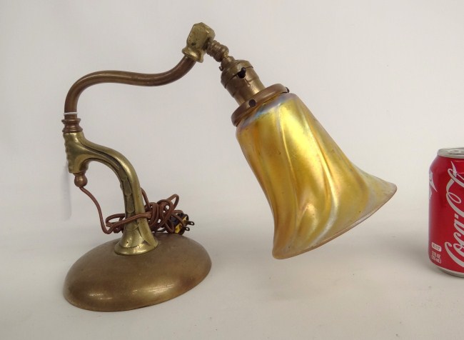 Early weighted base brass lamp 162f82
