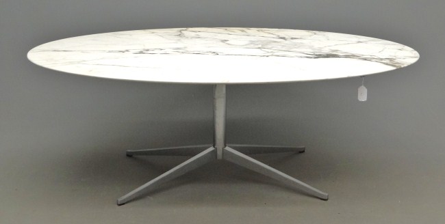 Knoll Mid Century chrome base marble