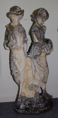 A Haddonstone figure of a gardener and