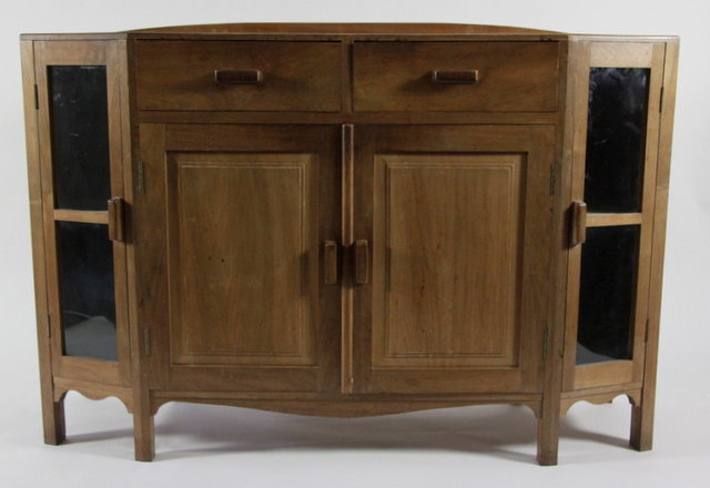 A 20th Century sideboard with glazed