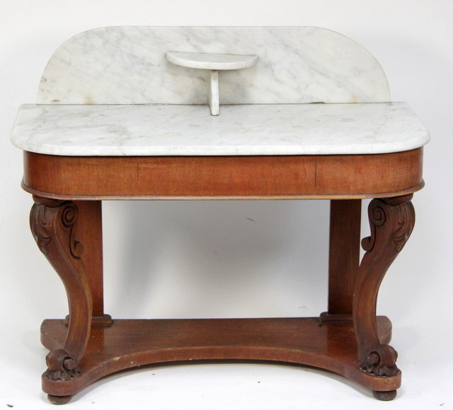 A Victorian washstand the marble