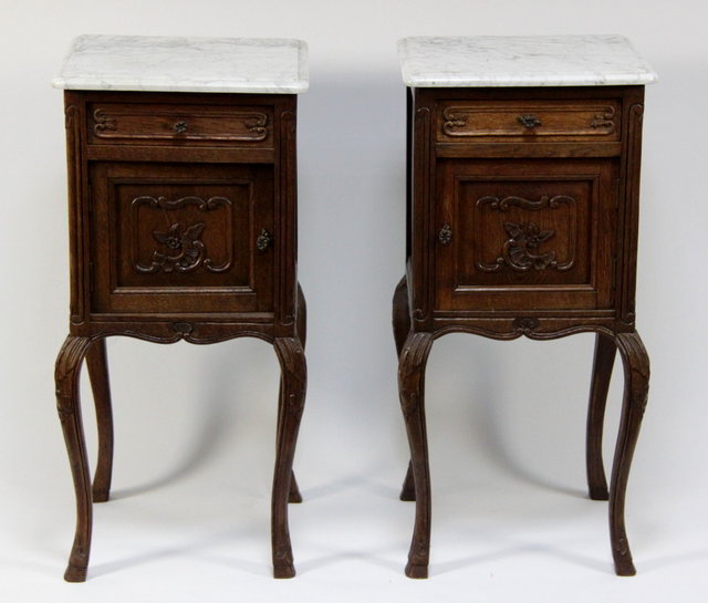 A pair of Louis XV style marble 165b1d