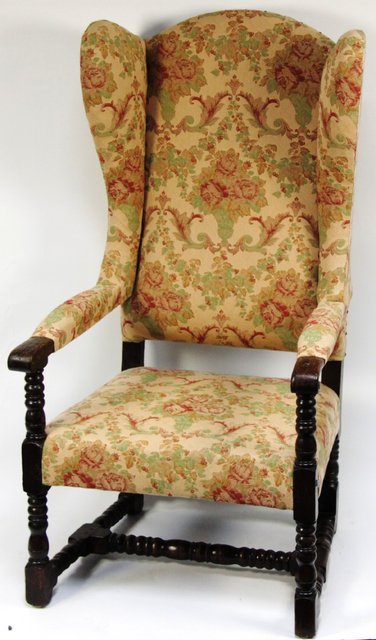 A 17th Century style upholstered