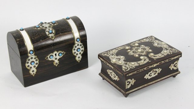 A Victorian calamander box the 165b70