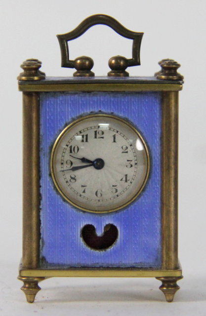 A miniature gilt brass cased and 165b82