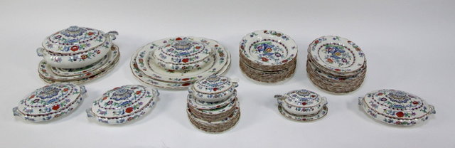 A Booths pottery part dinner service