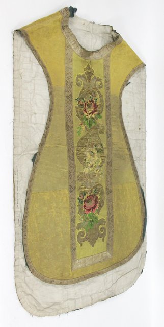 A Victorian chasuble with rose