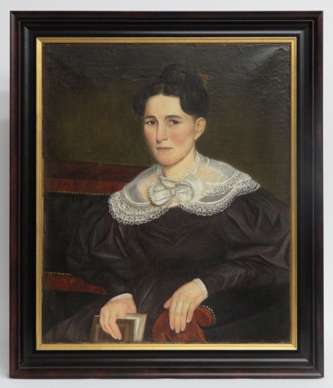 Early 19th c oil on cavas portrait 165c2d