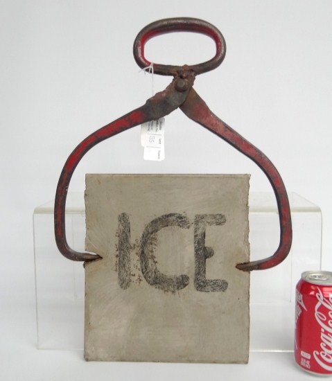 Early 20th c. slate and iron ''ICE''