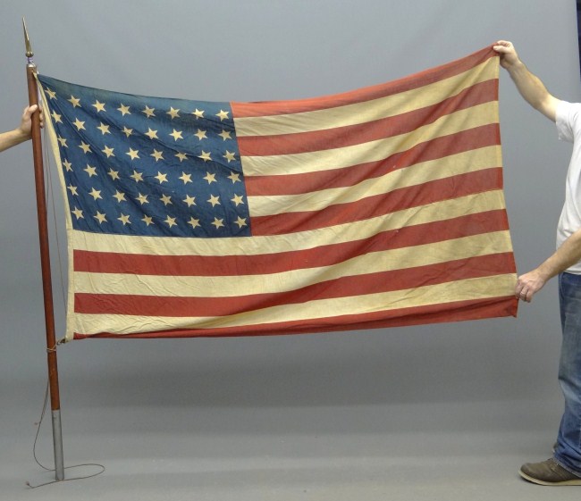 Early 20th c. 48 star flag. 41 x 68.