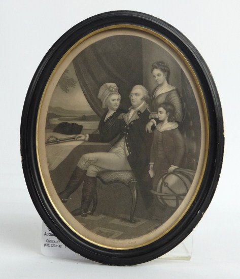 19th c. Washington Family print