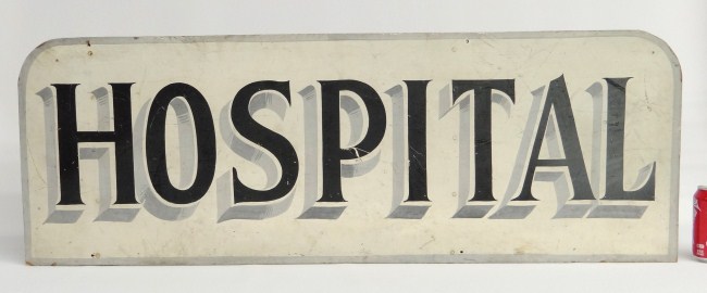 Early 20th c. Hospital trade sign
