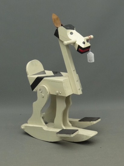 Folk art child s hobby horse  165cda