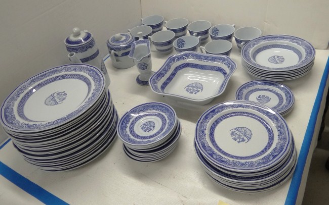 Set of Spode Blue Heritage china including